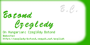 botond czegledy business card